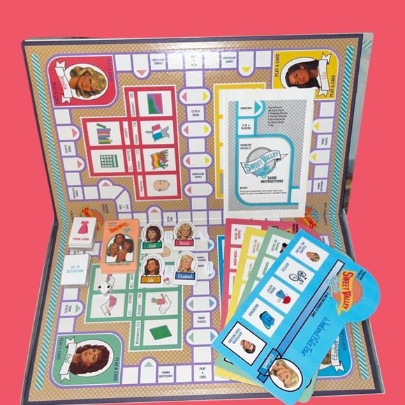 🎁 Vintage 1988 Sweet Valley High Board Game Milton Bradley USA Complete - Picture 2 of 6